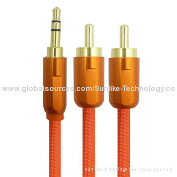 Audio Cables with High-end Metal Shell, Nylon Braiding